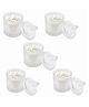 Coco Crush Lavender Aromatherapy Crystal Jar Candle -100% Pure Soy Wax - Pack of 5 - 85g each (425g)