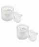 Coco Crush Rose Aromatherapy Crystal Jar Candle - 100% Pure Soy Wax, Natural Fragrance - Pack of 2 - 160g each (320g)