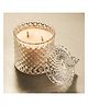 Coco Crush Lavender Aromatherapy Crystal Jar Candle -100% Pure Soy Wax Natural Fragrance  (160 g)