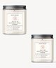 Coco Crush Rose Aroma Jar Candle -100% Pure Soy Wax, 25Hr+ Burn Time Candle - Pack of 2 - 85g each (170g)