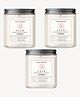 Coco Crush Rose Aroma Jar Candle -100% Pure Soy Wax, 25Hr+ Burn Time Candle - Pack of 3 - 85g each (255g)