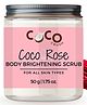 Coco Crush Rose Coconut Body Scrub Skin Lightening & Brightening 100% Natural  (50 g)
