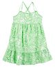 Carter's Sleeveless Frock With Floral Print- Multicolor