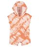 Carter's Sleeveless Hooded Rompers Tie    Dye Print - Orange