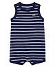 Carter's  Sleeveless Rompers with Stripes - Navy Blue