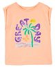 Carter's Sleeveless Beach Theme Printed T-Shirt - Peach