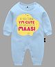 The Peppy Tend Unisex Full Sleeves If You Think I'M Cute You Should See My Maasi Text Printed Romper - Blue