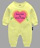 The Peppy Tend Family Theme Full Sleeves Nanu Nani Ka Dil Ka Tukda Printed Unisex Romper -Yellow