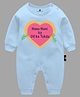 The Peppy Tend Family Theme Full Sleeves Nanu Nani Ka Dil Ka Tukda Printed Unisex Romper - Blue