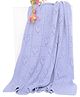 JoE Hazel Little Heart Design Baby Blanket - Sky Blue
