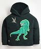 Cherry Crumble By Nitt Hyman Full Sleeves Dinogear Detailed Hooded  Sweatshirt - Green