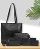 Bagsy Malone Women's Vegan Leather Stylish Tote Bag Pack of 5 | Ladies Purse Handbag