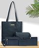 Bagsy Malone Women's Vegan Leather Stylish Tote Bag Pack of 5 | Ladies Purse Handbag