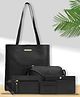 Bagsy Malone Women's Vegan Leather Stylish Tote Bag Pack of 5 | Ladies Purse Handbag