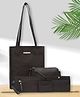 Bagsy Malone Women's Vegan Leather Stylish Tote Bag Pack of 5 | Ladies Purse Handbag