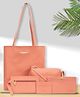 Bagsy Malone Women's Vegan Leather Stylish Tote Bag Pack of 5 | Ladies Purse Handbag