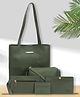 Bagsy Malone Women's Vegan Leather Stylish Tote Bag Pack of 5 | Ladies Purse Handbag