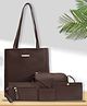 Bagsy Malone Women's Vegan Leather Stylish Tote Bag Pack of 5 | Ladies Purse Handbag