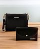Bagsy Malone Women's Vegan Leather Iconic Sling Bag Set of 2 | Ladies Purse Handbag