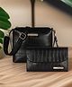 Bagsy Malone Women's Vegan Leather Iconic Sling Bag Set of 2 | Ladies Purse Handbag
