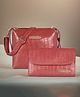Bagsy Malone Women's Vegan Leather Iconic Sling Bag Set of 2 | Ladies Purse Handbag