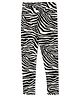 Earth Conscious   Cotton Rayon Zebra Printed  Jeggings - Black & White