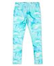 Earth Conscious Cotton Viscose Tie Dye Styled Leggings - Mint Green