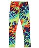Earth Conscious  Cotton viscose Tie Dye Leggings  - Green & Red