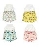 Snugkins Potty Training Shorts for Toddlers Boys and Girls 100% Cotton. Size 1 Fits 1  2 years - Pack of 4