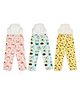 Snugkins Diaper Pants Potty Training Pajamas for Toddlers Boys and Girls. 100% Cotton. Size 3 Fits 3  4 years - Pack of 3