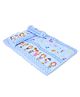 Baby Bed Set With Pillow And Bolster Dots Print - Blue