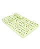 Baby Bed Set With Pillow And Bolster Animal Print - Green