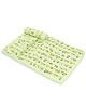 Baby Bed Set With Pillow And Bolster Animal Print - Light Green