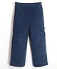 Cherry Crumble By Nitt Hyman Textured Solid Trouser Pant With Pockets - Blue