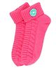 BHARATASYA  Floral Detailed Winter Socks - Pink