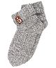 BHARATASYA  Heathered  Detailed Winter Socks - Grey