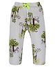 3PIN All Over Trees Printed Infant Joggers - White