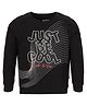 3PIN Full Sleeves Placement Just Be Cool Text Printed Tee - Black