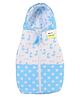 Kwitchy New Born Baby Sleeping Bag Hooded Carry Nest Bed with Zip & Drawstring Hood Blue