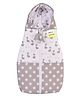 Kwitchy New Born Baby Sleeping Bag Hooded Carry Nest Bed with Zip & Drawstring Hood Grey
