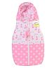Kwitchy New Born Baby Sleeping Bag Hooded Carry Nest Bed with Zip & Drawstring Hood Pink