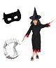 Kaku Fancy Halloween Theme Witch Costume Set - Black