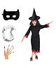 Kaku Fancy Halloween Theme Witch Costume Set - Black