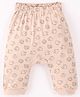 First Smile Interlock Full Length Diaper Leggings Sheep Print- Pink