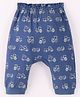 First Smile Interlock Full Length Diaper Leggings Truck Print- Blue