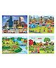 FunBlast Lifestyle theme Jigsaw Puzzle Set of 4 - 96 Pieces