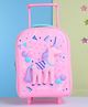 Smiggle Unicorn Theme Trolley Bag Pink- Height  13 Inches