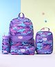 Smiggle Giggle Bagpack, Lunch Box Water Bottle and Pencil Pouch Purple- Height 14 Inch
