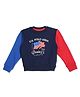 US Polo Assn Knitted Full Sleeves Sweatshirt Flag Print - Navy Blue