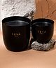 Seva Home Heirloom Candle Set of 2 Noir  - Black
